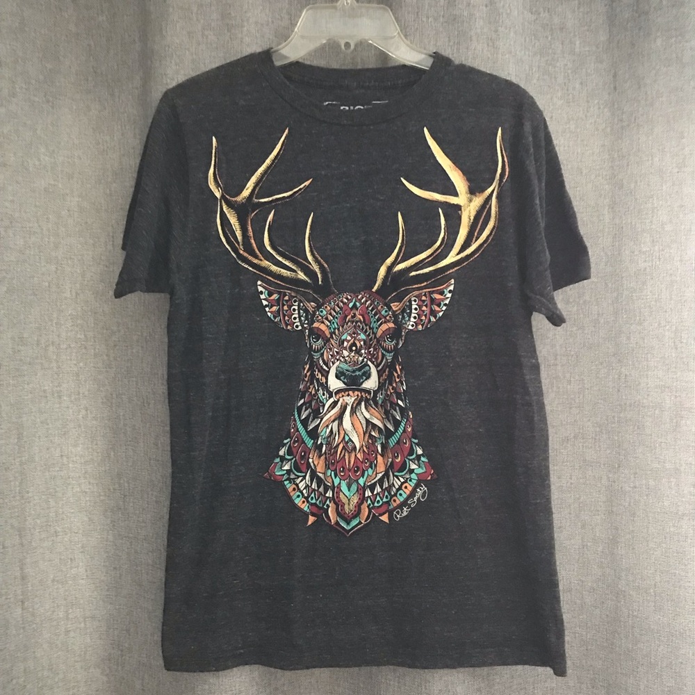 Riot Society grey graphic tee size medium